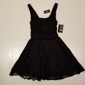 EXPRESS Little Black Dress with Lace